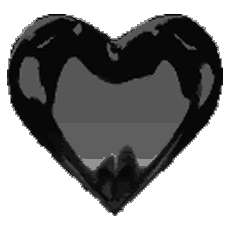 Gif animé coeur noir